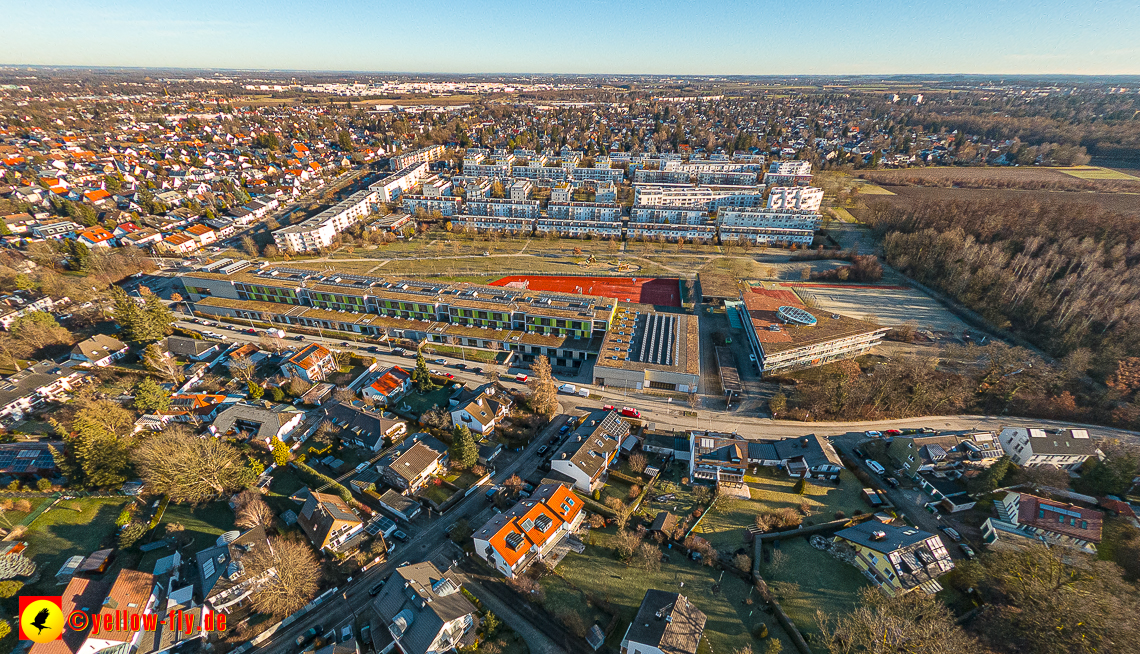 16.01.2023 - Luftbilder vom Marx-Zentrum und Gartenstadt Trudering